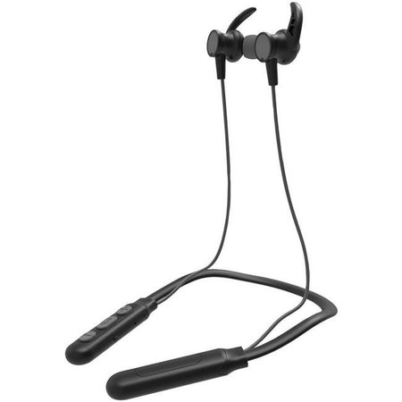 VIRTUAL Flex Neck Band Sport Series Earbuds with Microphone; Gray VI859330